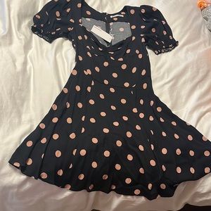 Reformation nwt polka dot dress size 4